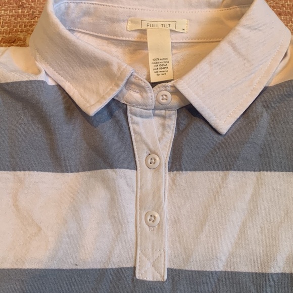 Striped Collar Top - Picture 3 of 3